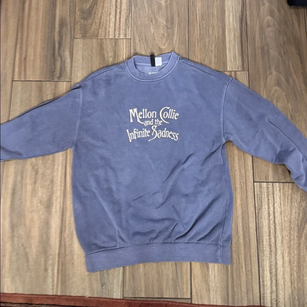 H&M Purple Graphic Sweatshirt Smashing Pumpkins - Picture 1 of 4